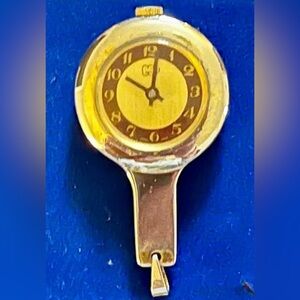 Vintage Watch Pendant with Brown Dial by EST+